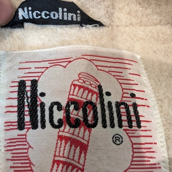 Women's Neutral Wool trench coat. Nicolinni Vintage size 6/8 - Picture 9 of 17